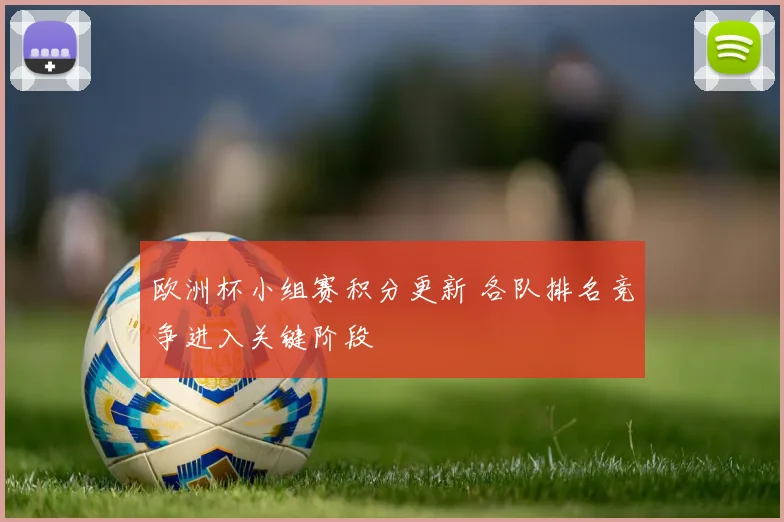 欧洲杯小组赛积分更新 各队排名竞争进入关键阶段